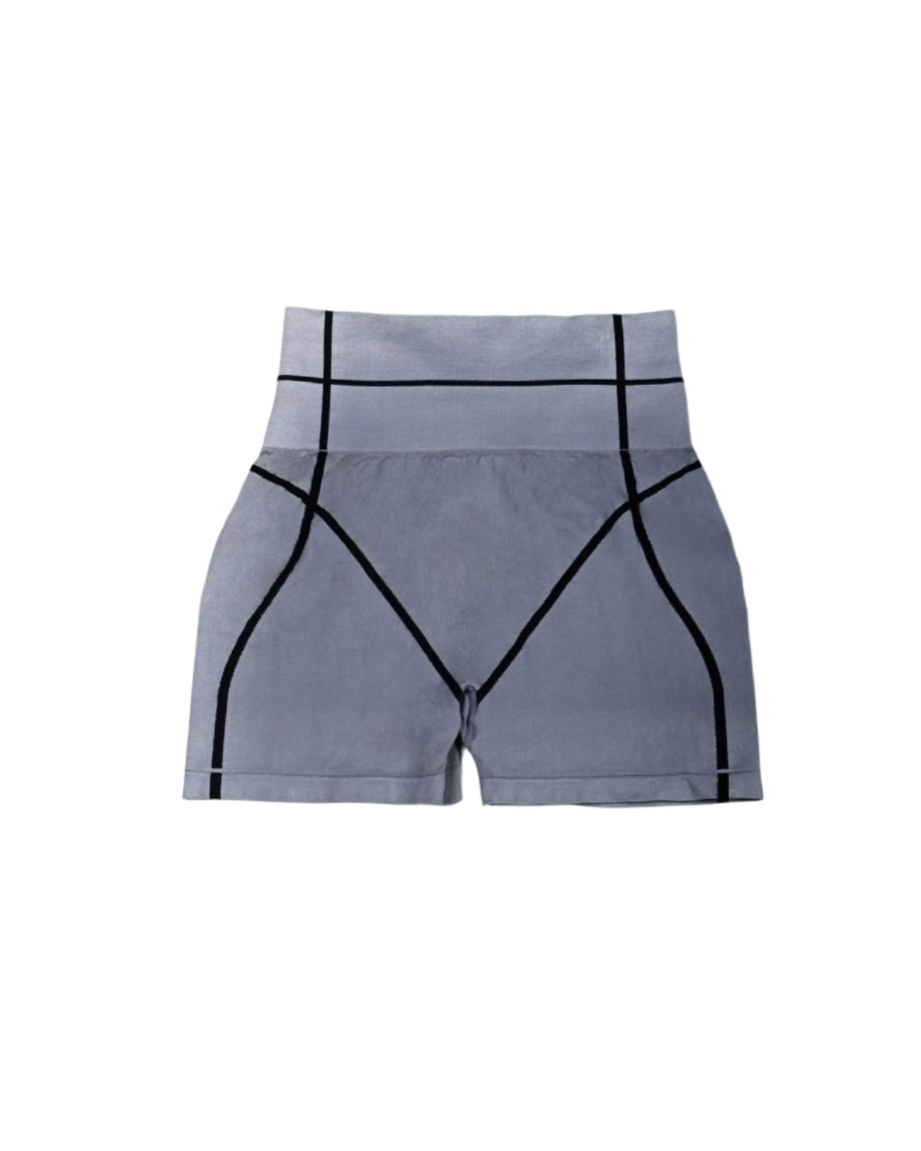 Bleak Grey High Waist Shorts