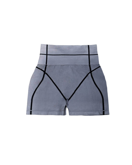Bleak Grey High Waist Shorts