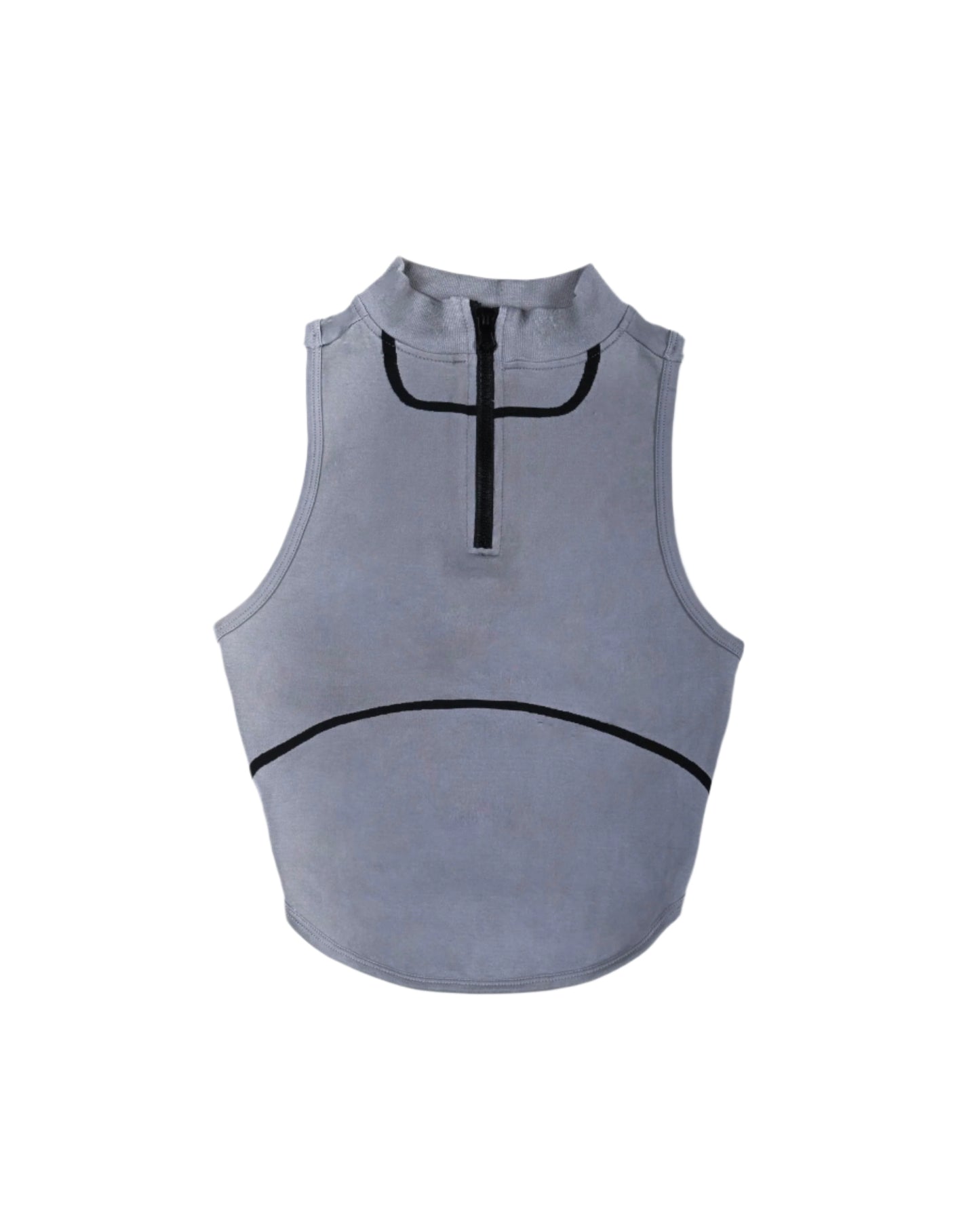 Bleak Grey Zip Tank