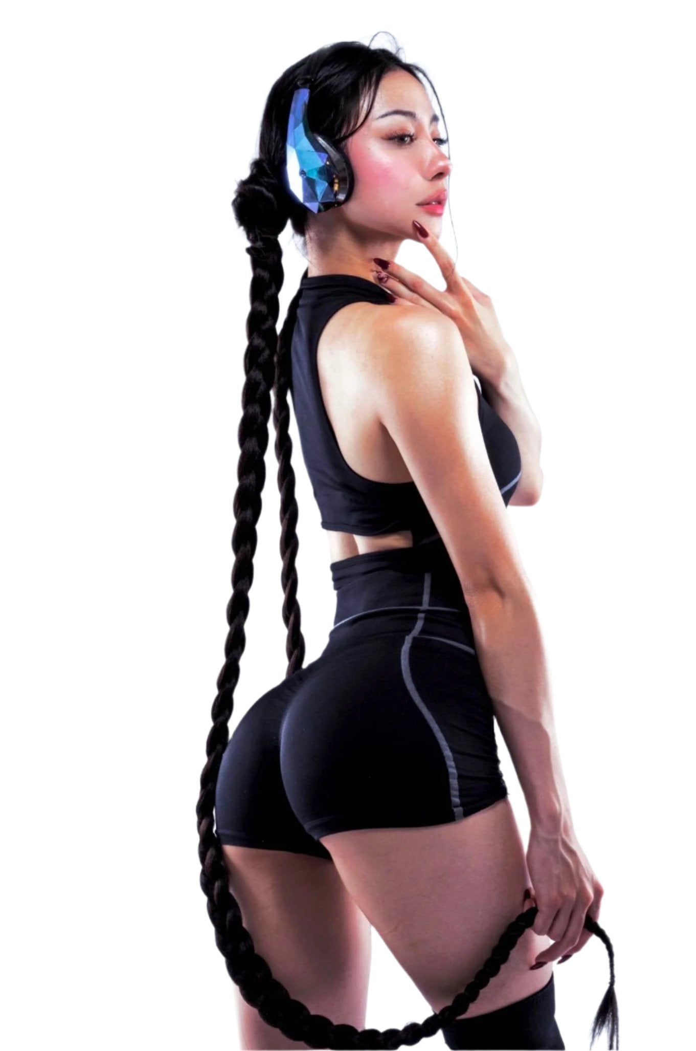 Black High Waist Shorts